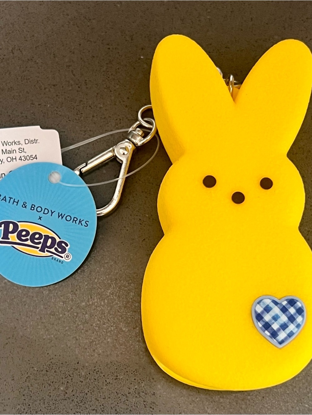 Bath & body works PEEPS® Yellow Marshmallow Bunny PocketBac Holder
